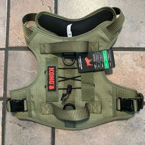 KONG Army Green Tactical Dog Harness